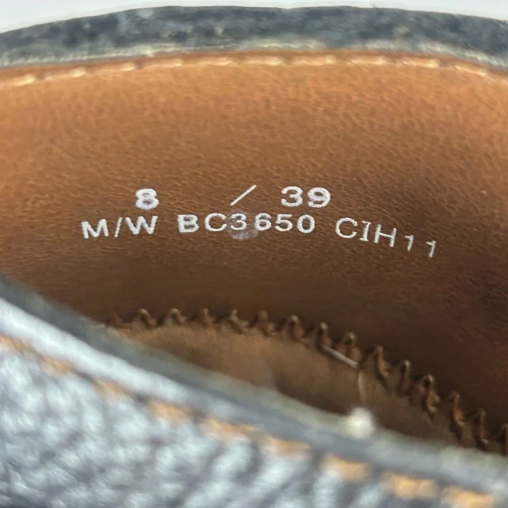 b.o.c. Born Concept Leather Mules Womens 8 Black Buckle Comfort Casual - Picture 5 of 10